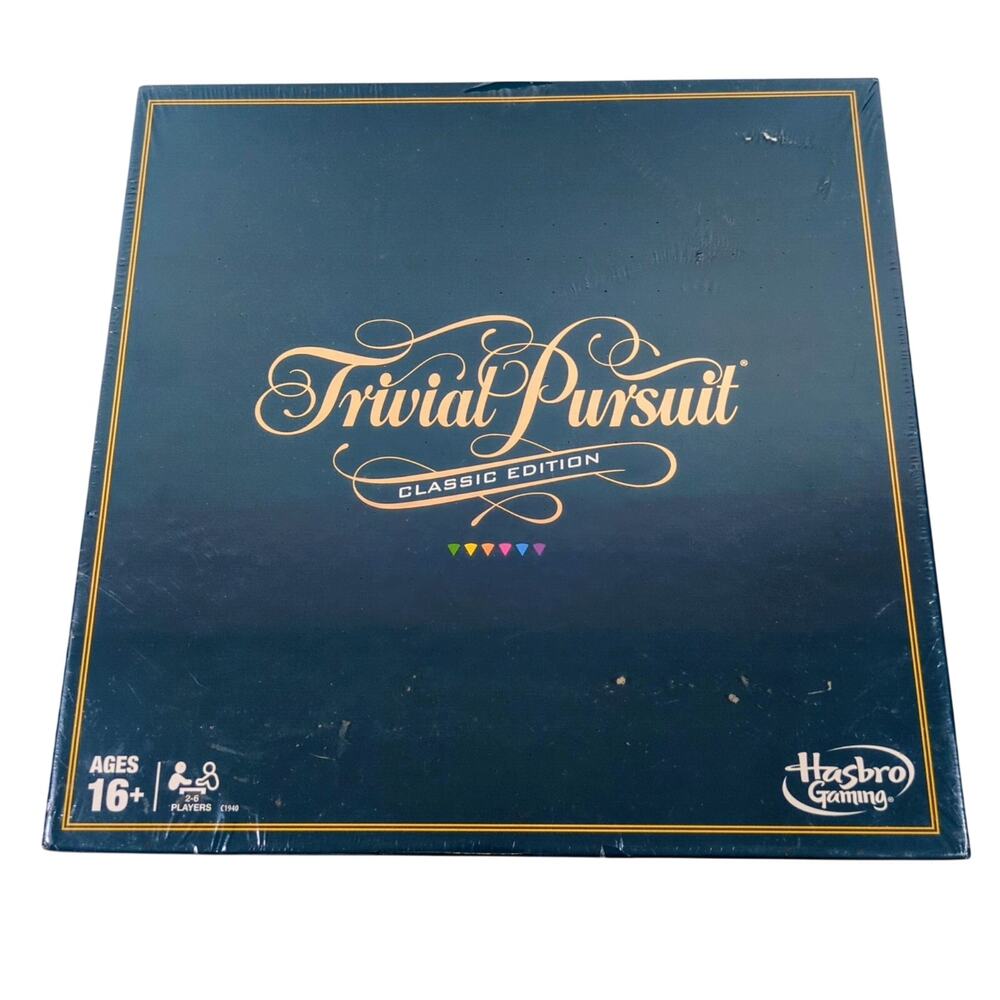 Trivial Pursuit Classic Edition Board Game Hasbro Gaming NEW SEALED Ages 16+